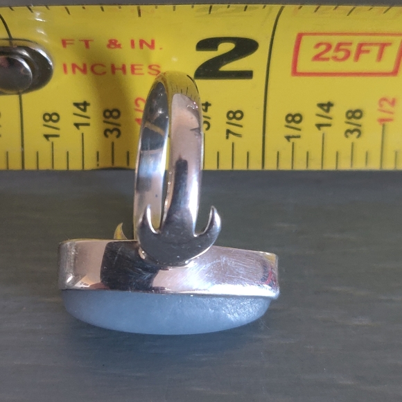 Owyhee Opal Sterling Silver Ring - Picture 6 of 8